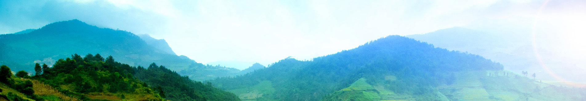Beautiful landscape valley of Ban Ho vilage